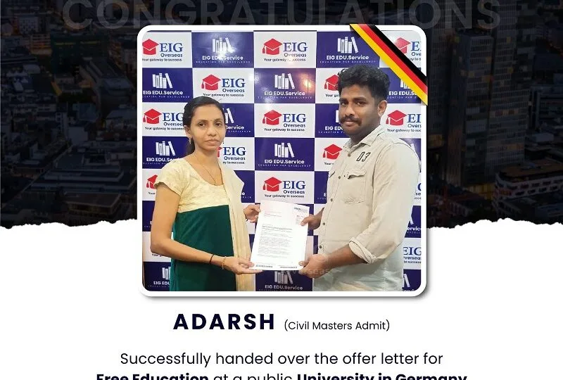 EIG Overseas 8 Civil Masters Admit | Germany