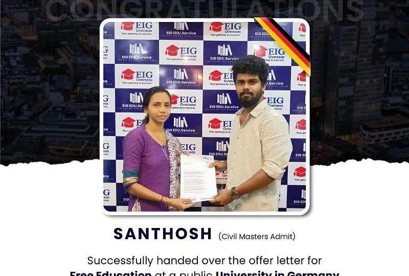 EIG Overseas 9 Civil Masters Admit | Germany