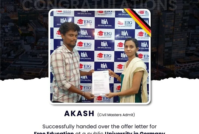 EIG Overseas 11 Civil Masters Admit | Germany